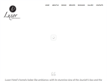 Tablet Screenshot of luxorhotellb.com
